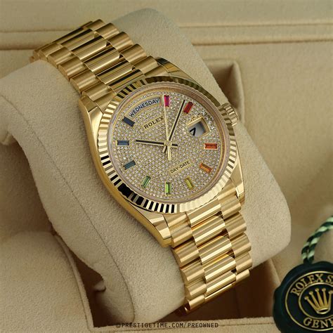 rolex day and date for sale|pre owned rolex day date.